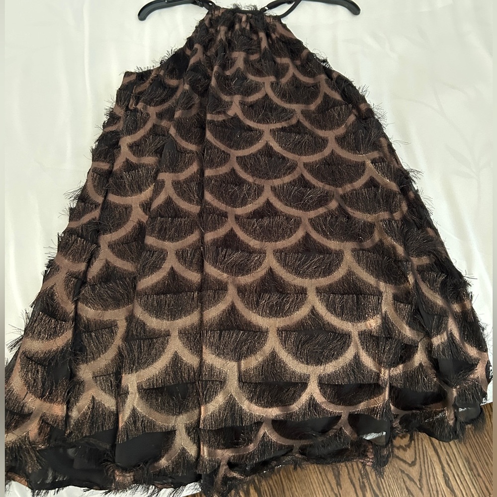 high neck cocktail dress
